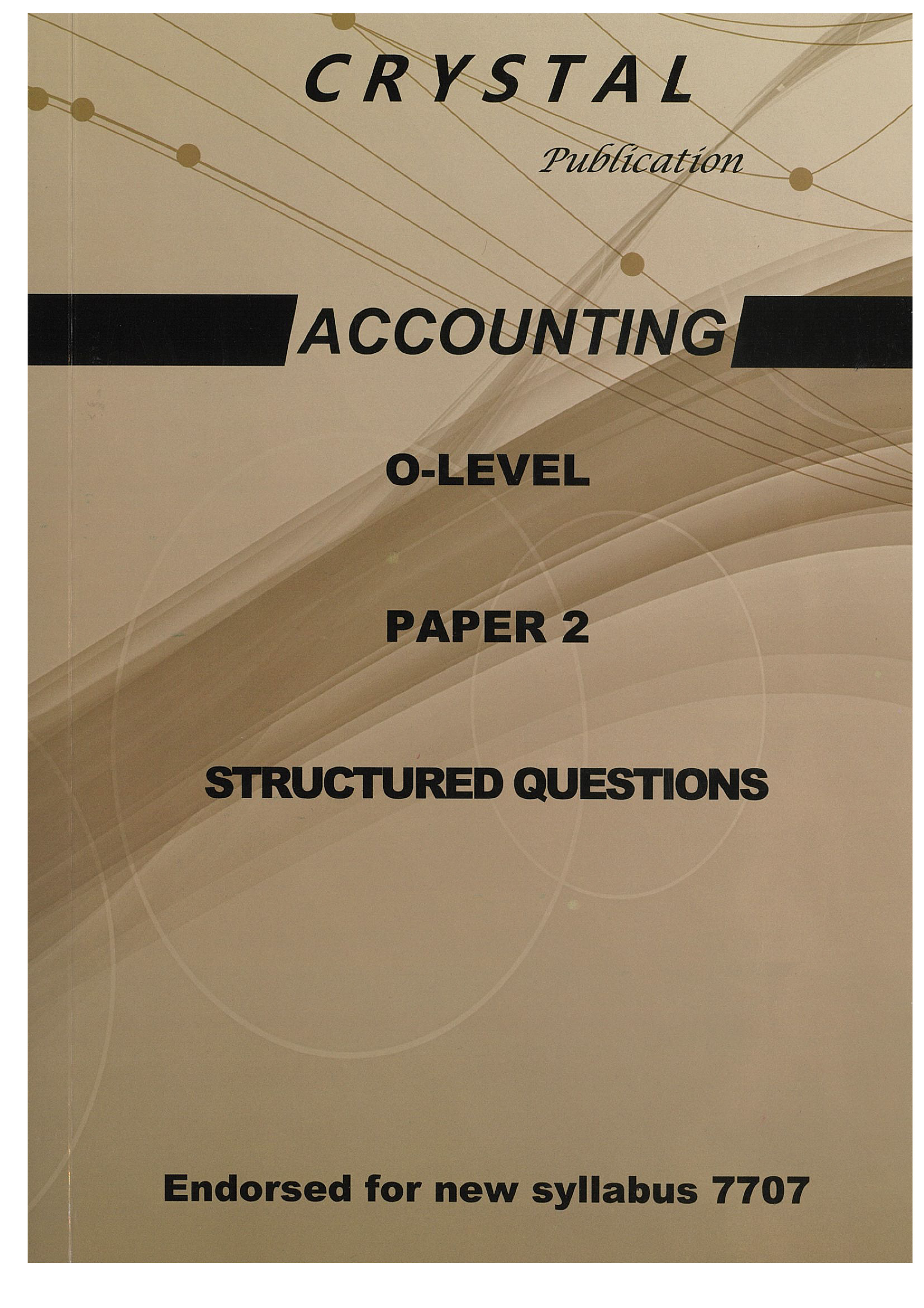 Accounting Past Papers - O Level (Paper 2) - Crystal Publication